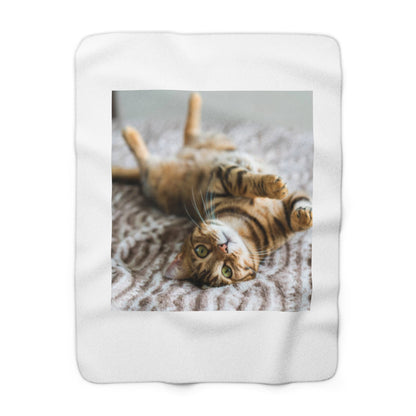 Cozy Custom Pet Sherpa Blanket |  Soft Fleece Throw for Animal Lovers