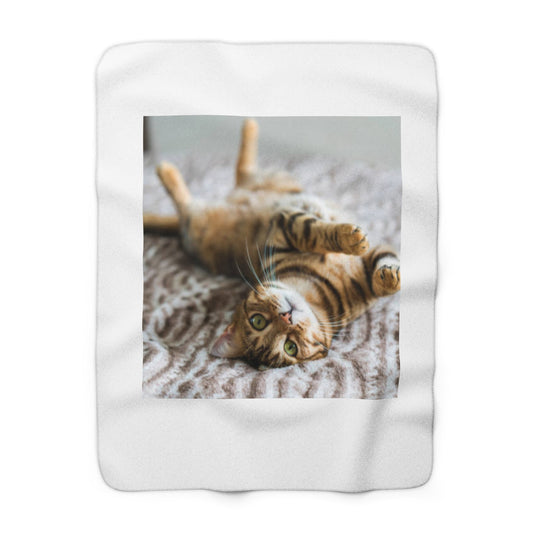 Cozy Custom Pet Sherpa Blanket |  Soft Fleece Throw for Animal Lovers