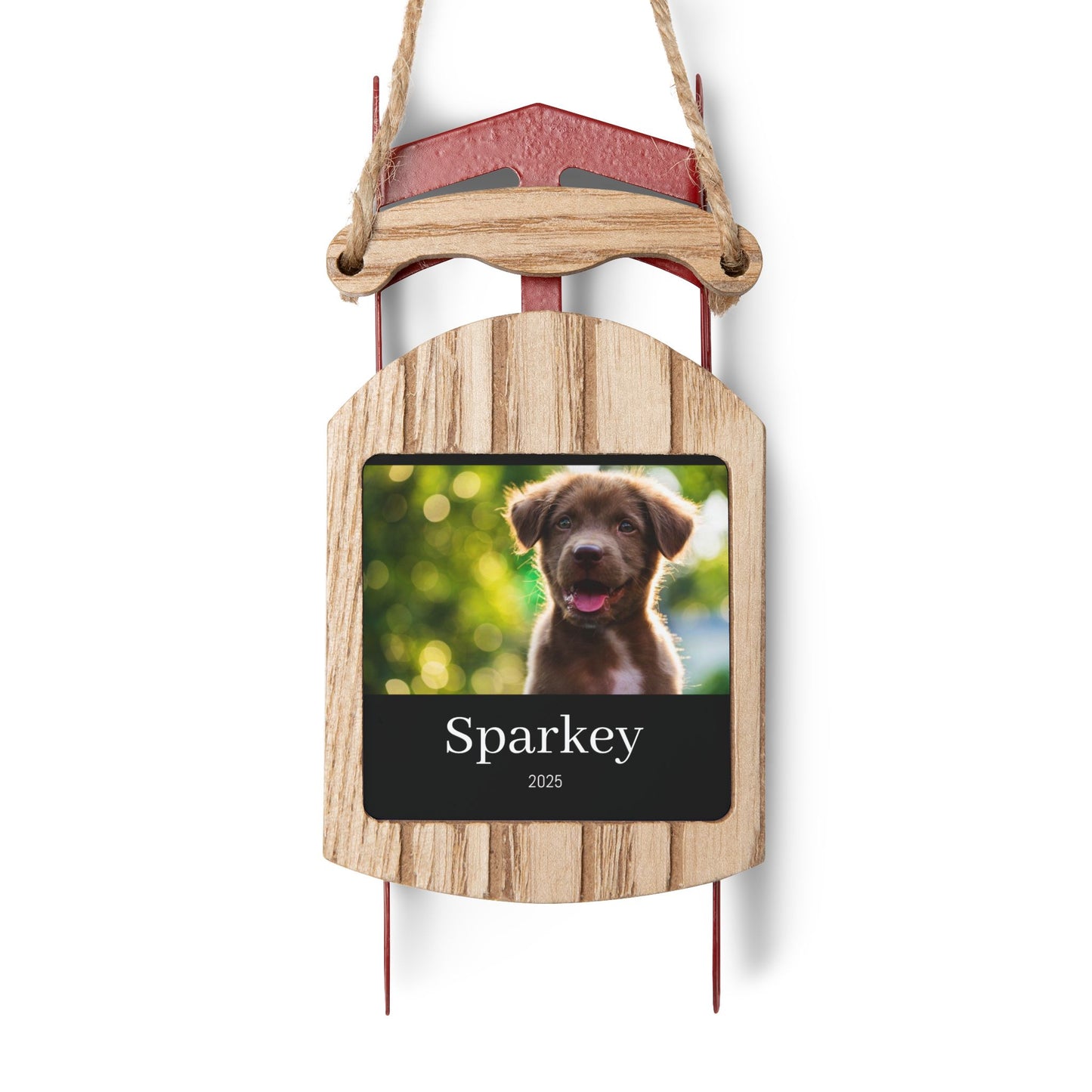 Sled Ornaments | Custom Pet Photo