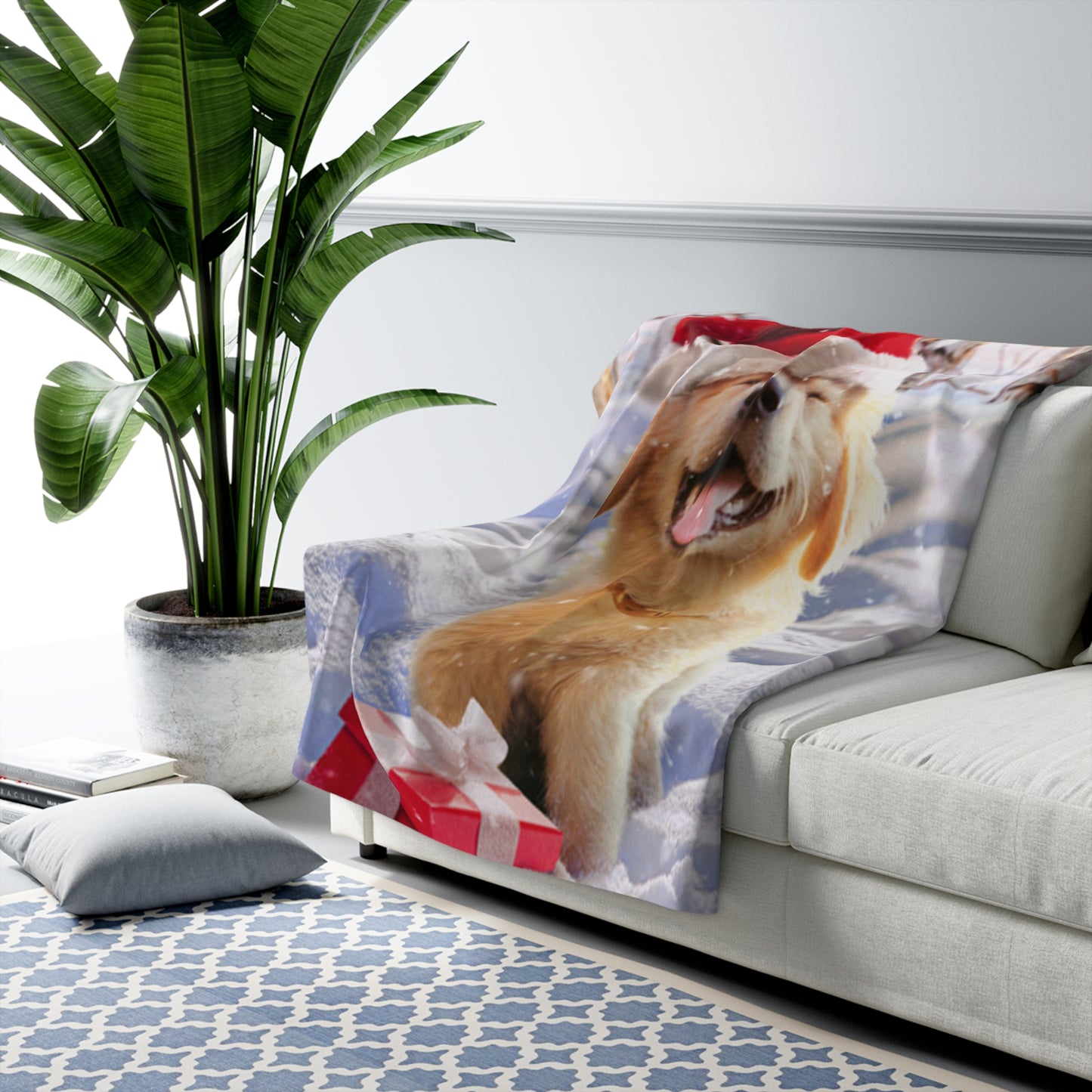 Cozy Custom Pet Sherpa Blanket |  Soft Fleece Throw for Animal Lovers