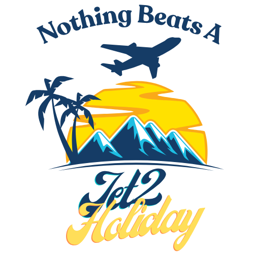Travel Mug - "Nothing Beats a Jet2 Holiday" Sunset Plane Coffee Cup (11oz/15oz)